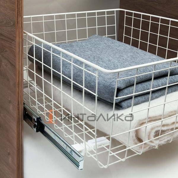 BASE Корзина сетчатая, 190x400x550 мм, белый – 2