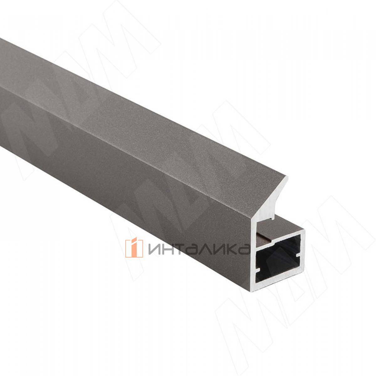 LINEA Профиль рамочный узкий, с наклонной ручкой, графит, L-2700