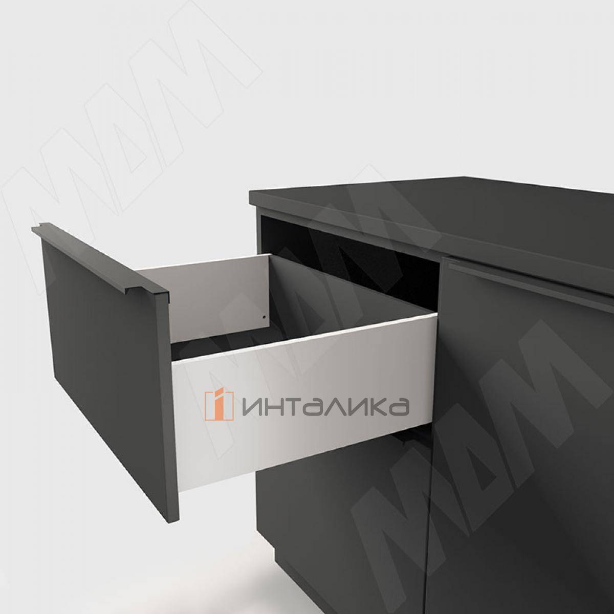 LS BOX комплект ящика 450 мм, цвет белый (боковины h173 мм с направляющими плавного закрывания)