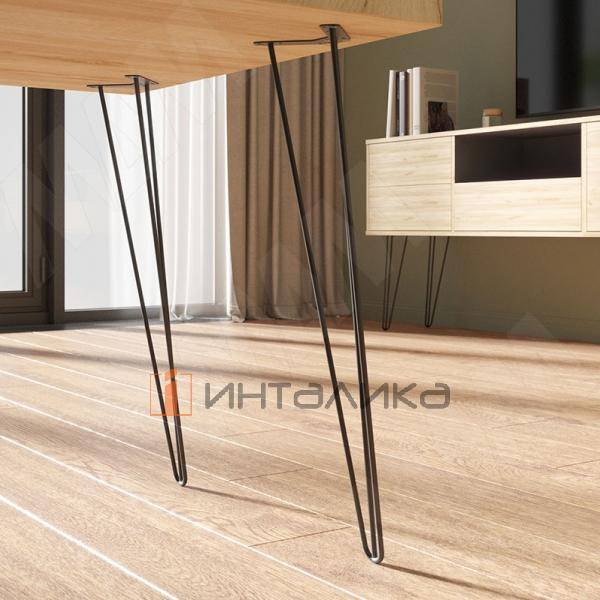 LOFT опора для стола V-образная, 151х715 мм, черный – 5