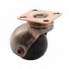 Превью ORLANDO Опора колесная, прорезиненное колесо, D50 мм, без стопора, бронза – 1