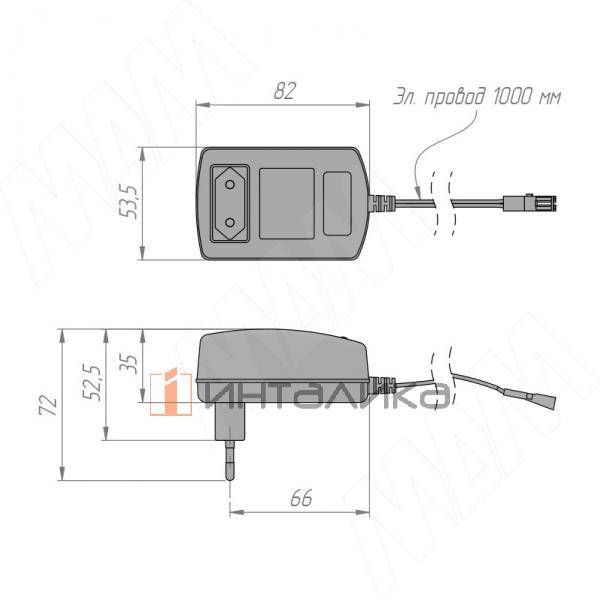 Адаптер питания, AC-220/DC-12V, 24W – 2