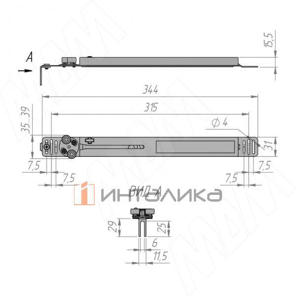 PRIDE Универсальная система плавного закрывания для шкафа-купе, 2 доводчика, 2 активатора, крепеж – 2