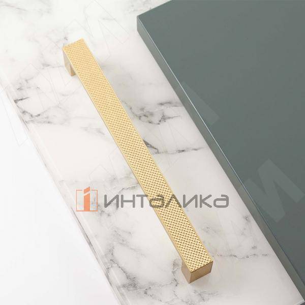 Ручка-скоба 160мм золото матовое – 2