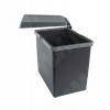 Превью SWING 2.0 Ведро для мусора подвесное 15л с крышкой, с крепежом, цвет серый RAL7042 – 3