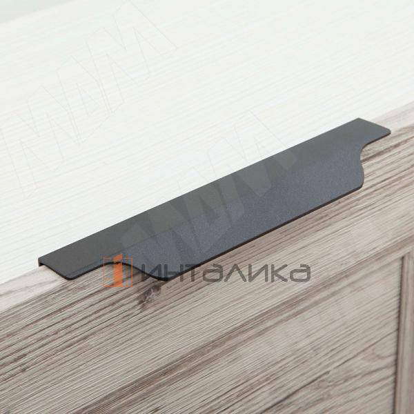 Профиль-ручка 200мм крепление саморезами графит – 2