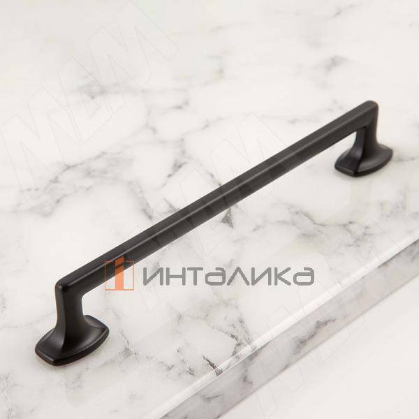 Ручка-скоба 160мм черный матовый – 2