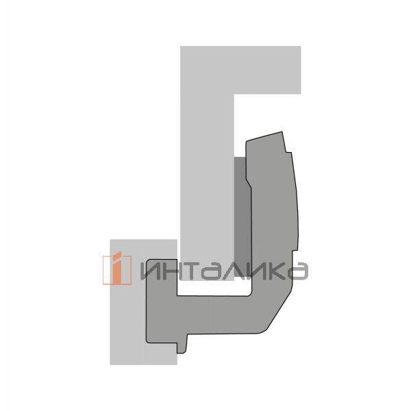 Петля HETTICH Sensys 8639i W90 (B26) 95°, ТФ 15-28, накладная, с доводчиком TH52 Ø35, никель – 4