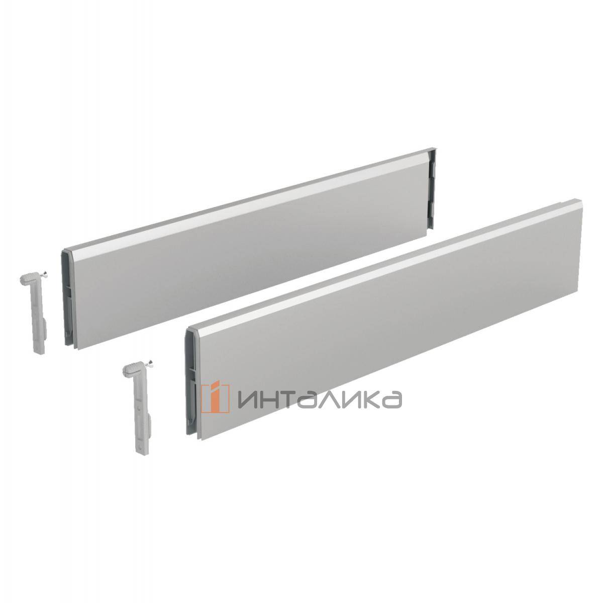 Комплект надставок на боковину HETTICH TopSide для ArciTech, NL550, H92, сталь, серебристый