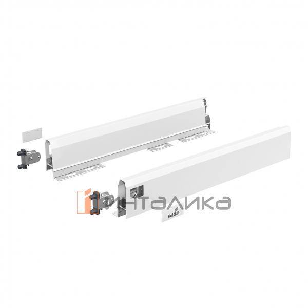 Комплект боковин с заглушками и креплением фасада HETTICH для ArciTech, NL550, H126, белый – 1