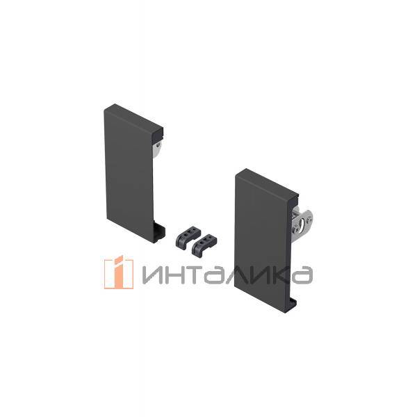 Комплект соединителей передней панели внутреннего ящика HETTICH ArciTech, H94, антрацит – 1