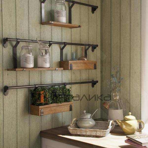 LANDSBY Комплект рейлинговой системы, L-900 мм, черный – 4