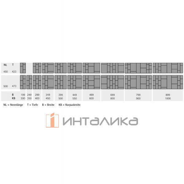 Организация HETTICH OrgaTray 570, NL500, KB900, пластик, для ArciTech, белый – 4