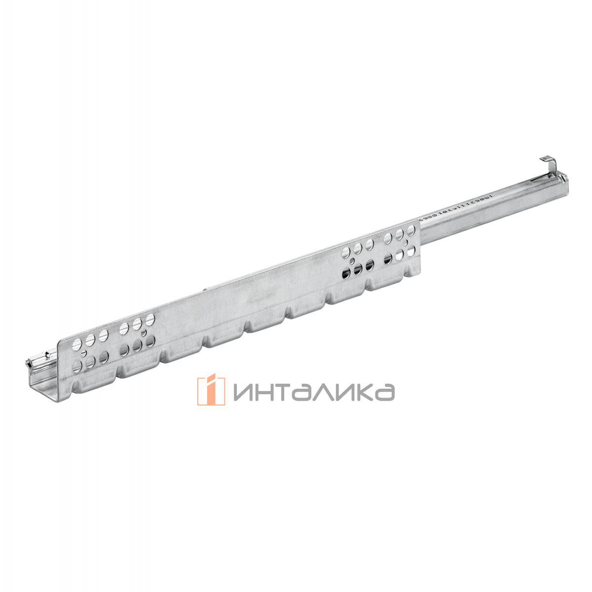 Направляющая HETTICH Quadro 25, NL500, частичное выдвижение G25, ЕВ20, правая, под фиксаторы