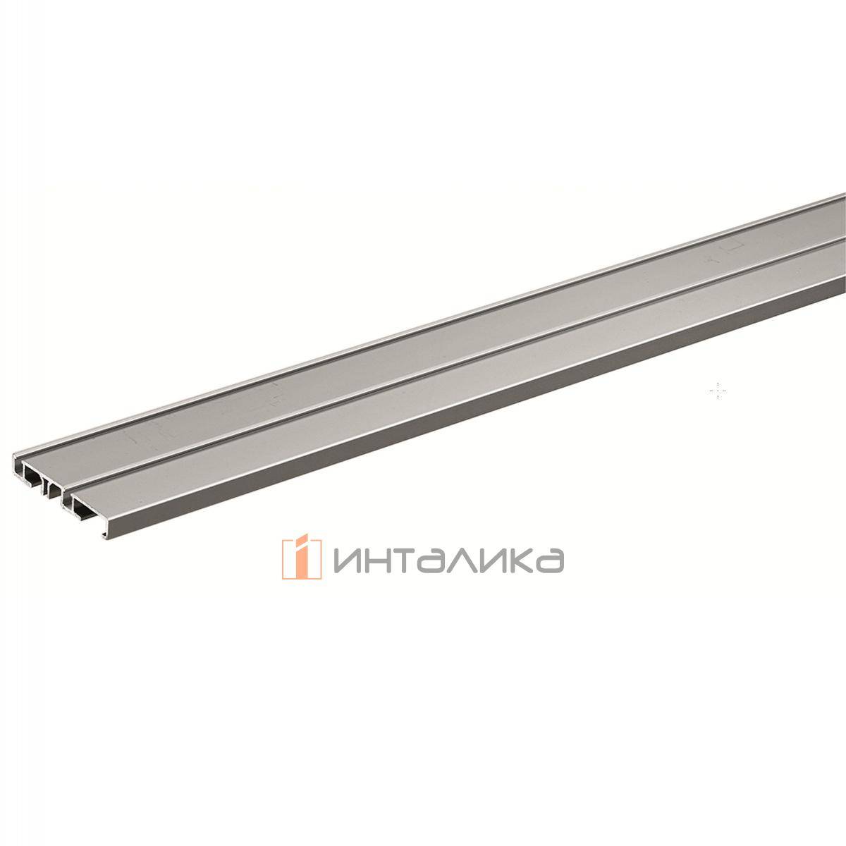 Двухдорожечный профиль HETTICH Slide Line M, вкладня навеска, L 4000, алюминий