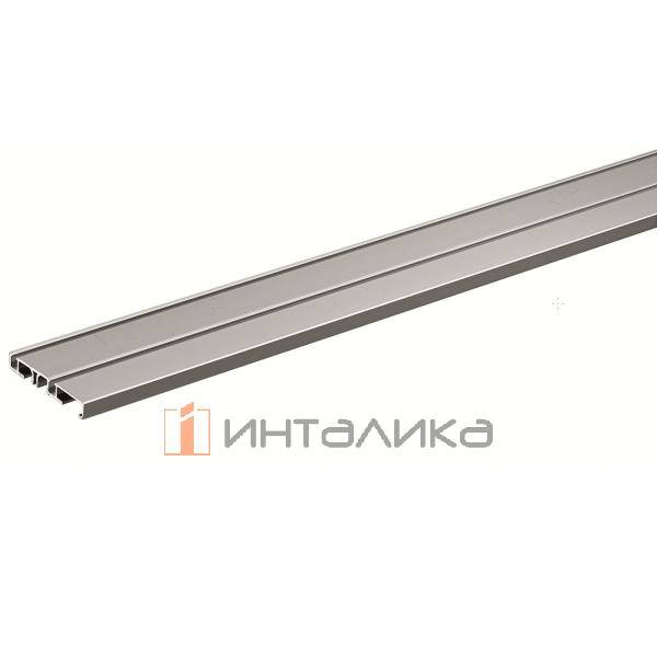 Двухдорожечный профиль HETTICH Slide Line M, вкладня навеска, L 4000, алюминий – 1