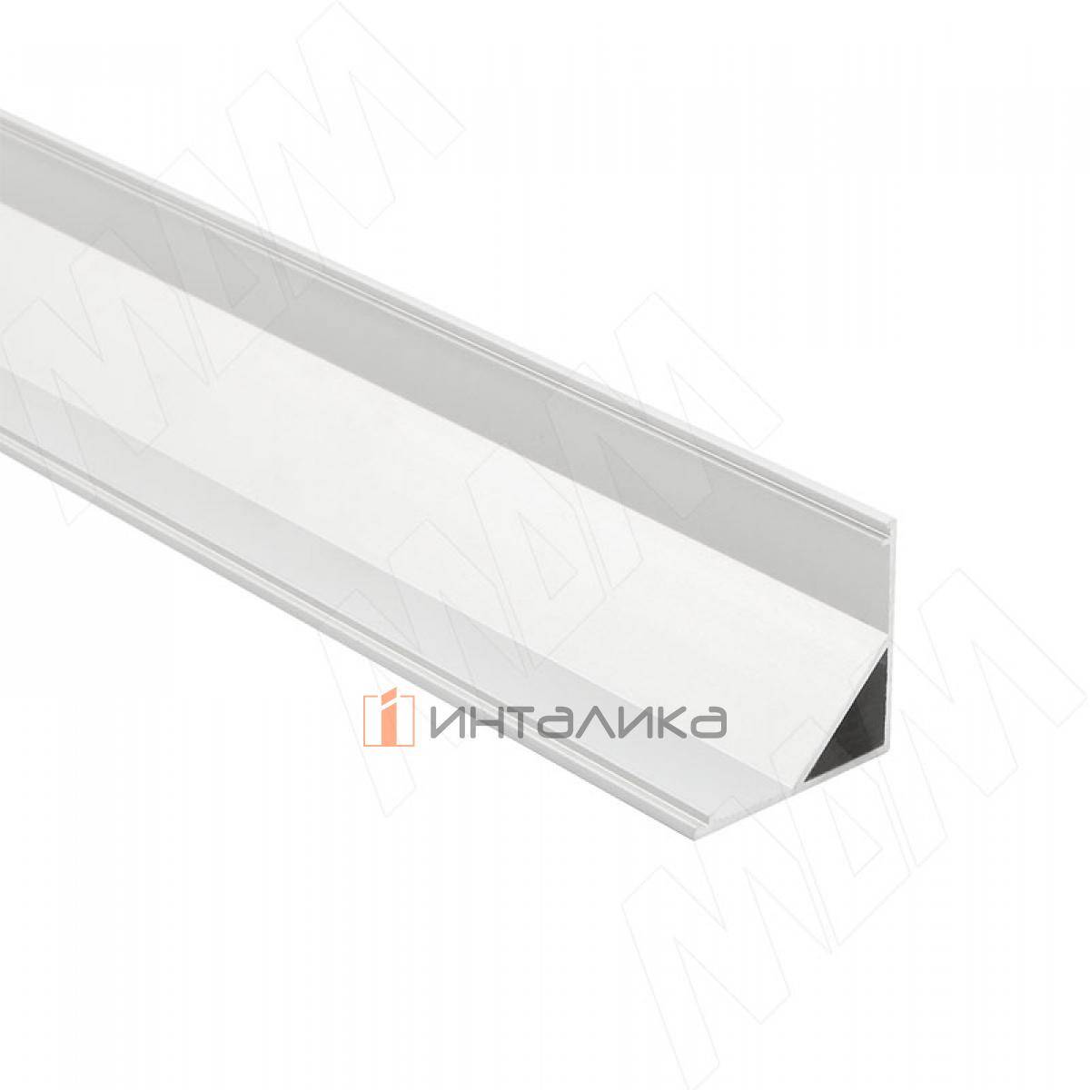 Профиль СМ4, угловой широкий, серебро, 30х30мм, L-2000