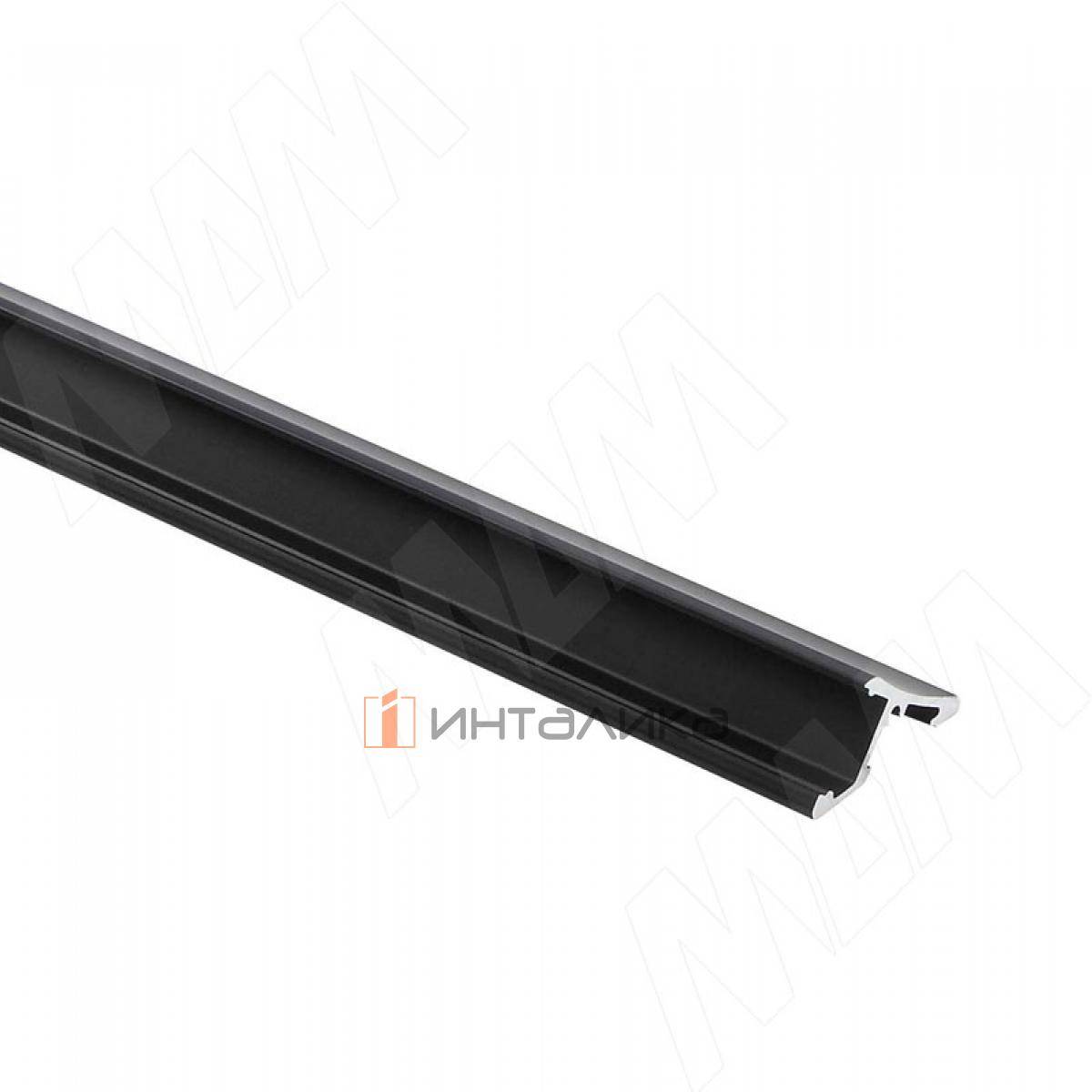 Профиль SM5, накладной, черный, 23х11мм, L-3000