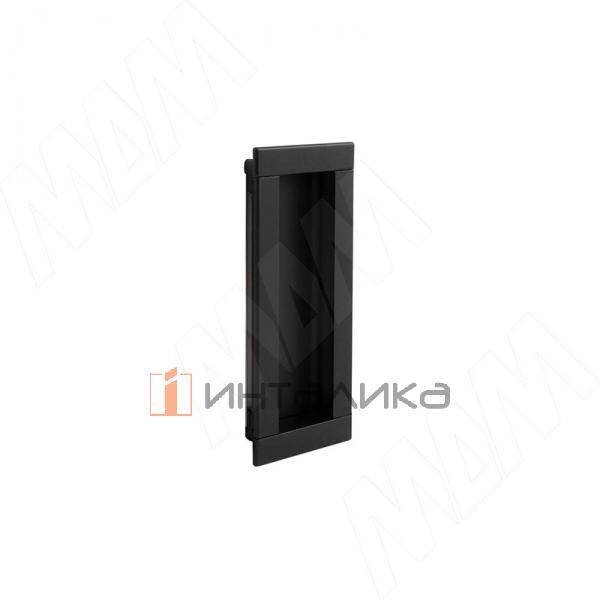 Ручка-раковина 96мм крепление саморезами черный матовый – 2