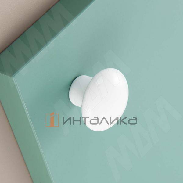 Ручка-кнопка керамика белая – 2