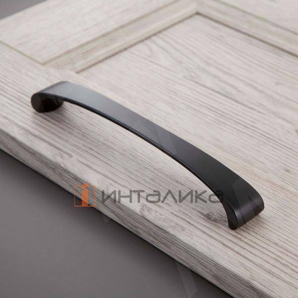 Ручка-скоба 160мм черный матовый – 2