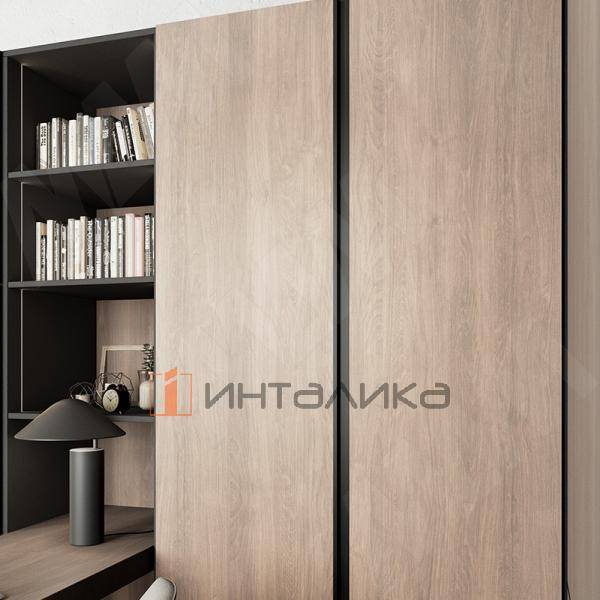 Профиль-ручка врезная для фасада 16/18мм, черный матовый (анод), L-3000мм – 2