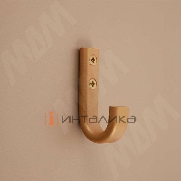 Крючок однорожковый золото матовое – 2