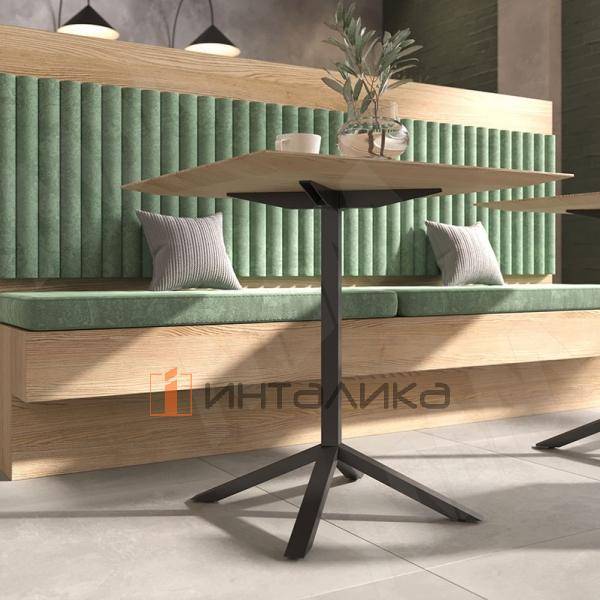 Алмада подстолье 680х680, H730+10мм, черный (RAL 9005, муар) – 5