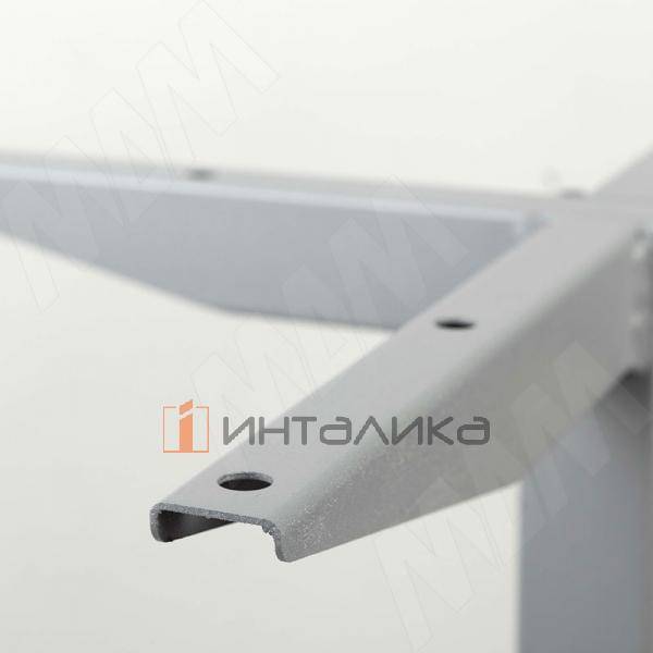 Алмада подстолье 680х680, H730+10мм, хром матовый (RAL 9006, муар) – 4