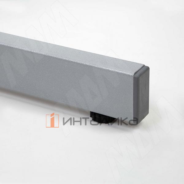 Амадора подстолье 700х700, H730+5мм, хром матовый (RAL 9006, муар) – 2