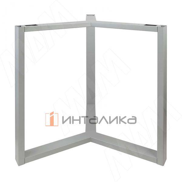 Валонгу подстолье 802х802, H730+10мм, хром матовый (RAL 9006, муар) – 2