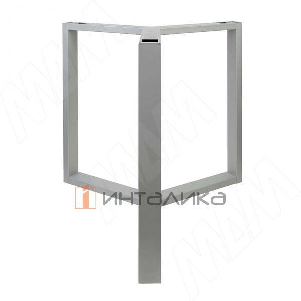 Валонгу подстолье 802х802, H730+10мм, хром матовый (RAL 9006, муар) – 3