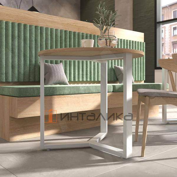 Валонгу подстолье 802х802, H730+10мм, хром матовый (RAL 9006, муар) – 4