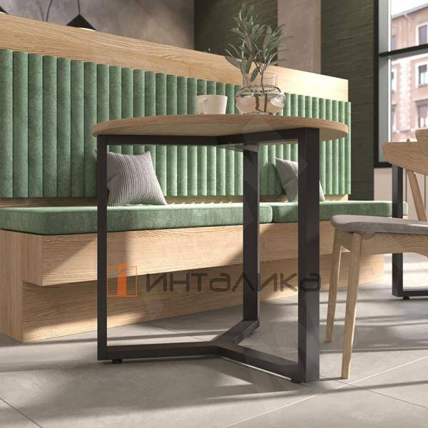 Валонгу подстолье 802х802, H730+10мм, черный (RAL 9005, муар) – 4