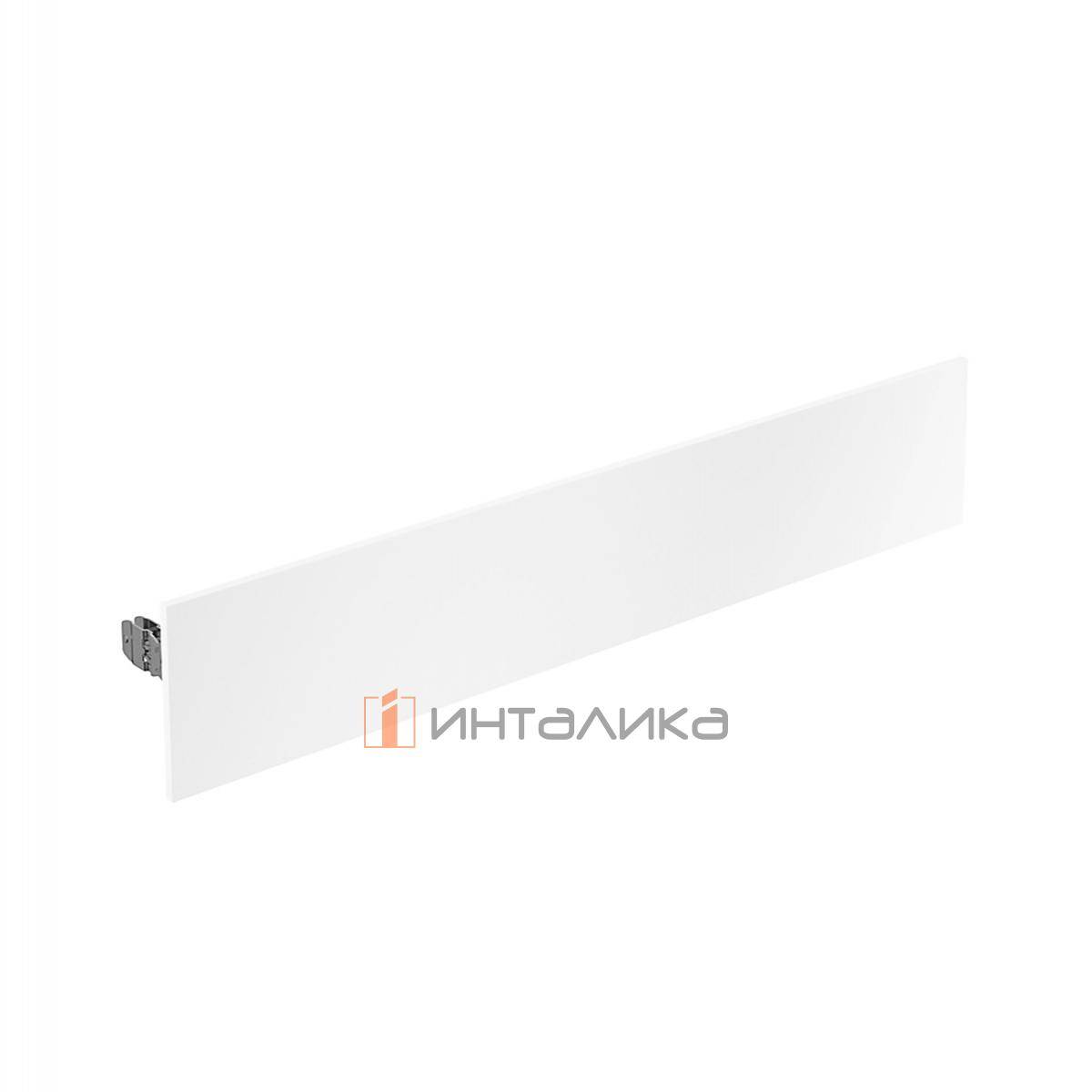 Передняя панель внутреннего ящика HETTICH AvanTech You, H101 мм, в корпус 450 мм, для ДСП 16 мм, цвет белый, (V10)