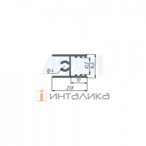 INTEGRO Горизонтальный профиль верхний белый матовый, L-6000 – 2