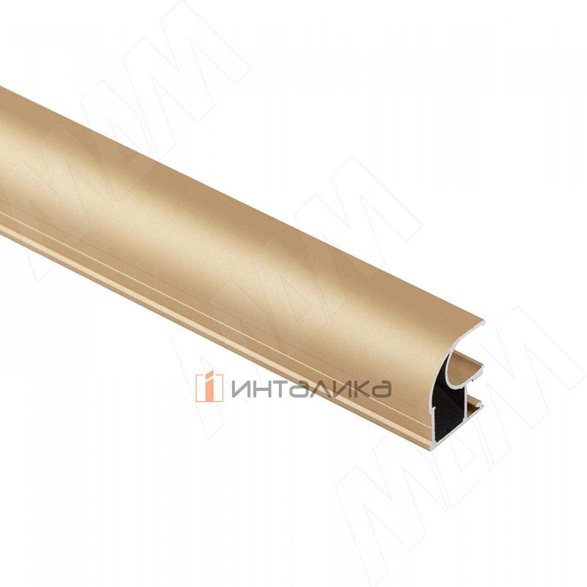 INTEGRO Профиль-ручка асим. золото матовое, L-6000