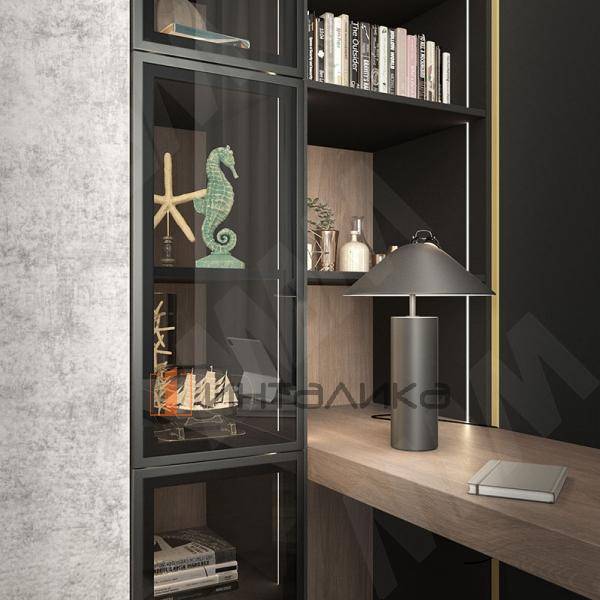 INTEGRO Профиль рамочный широкий, 45х20х20, черный (анод), L-3000 – 2