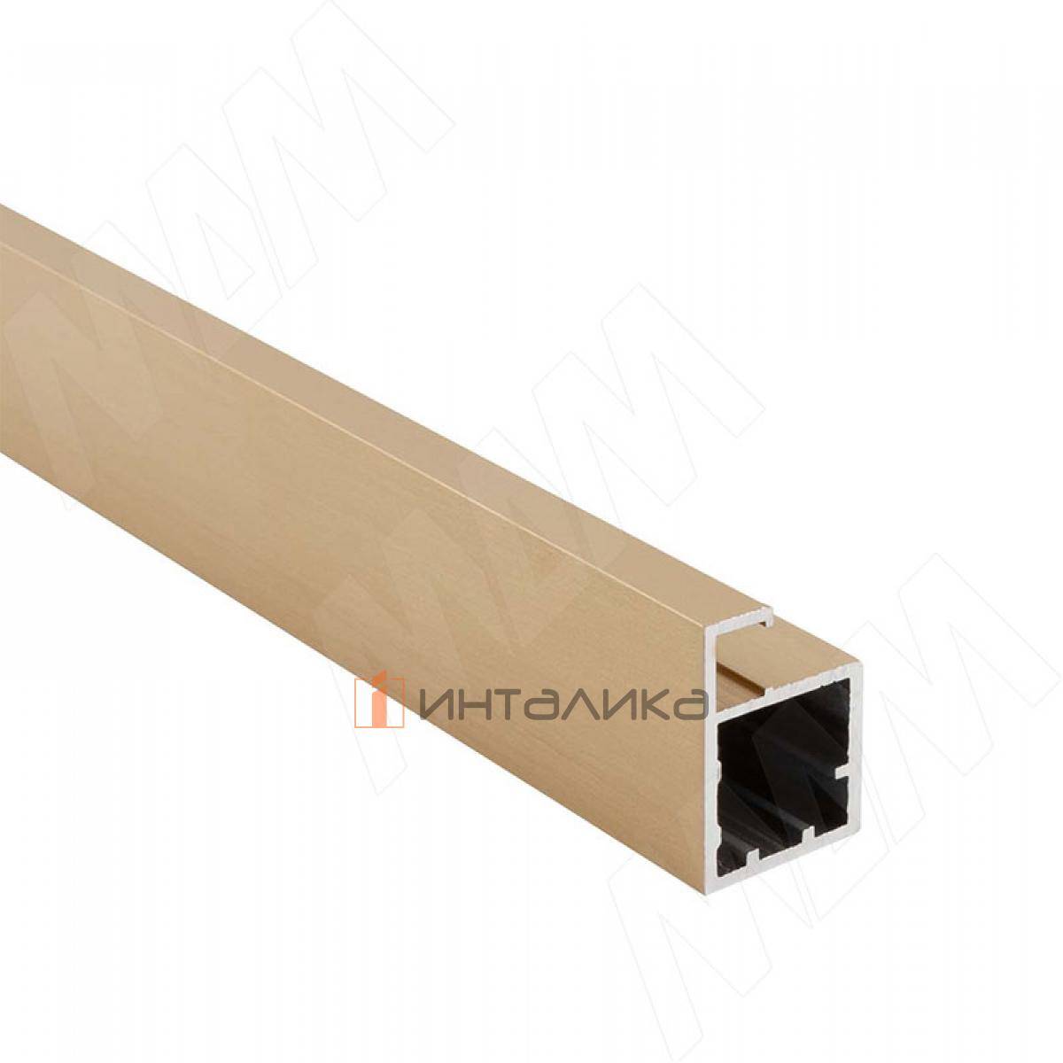 SECRET Профиль рамочный узкий, золото брашированное (анод), L-6000