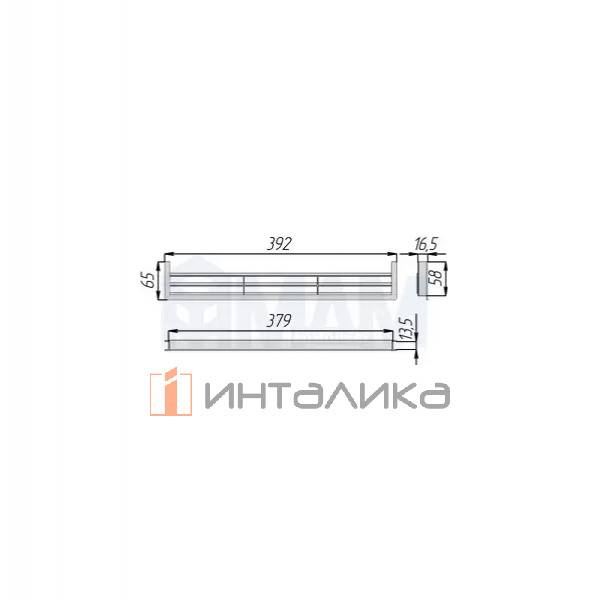 Вентиляционная решетка для цоколя, черный – 2