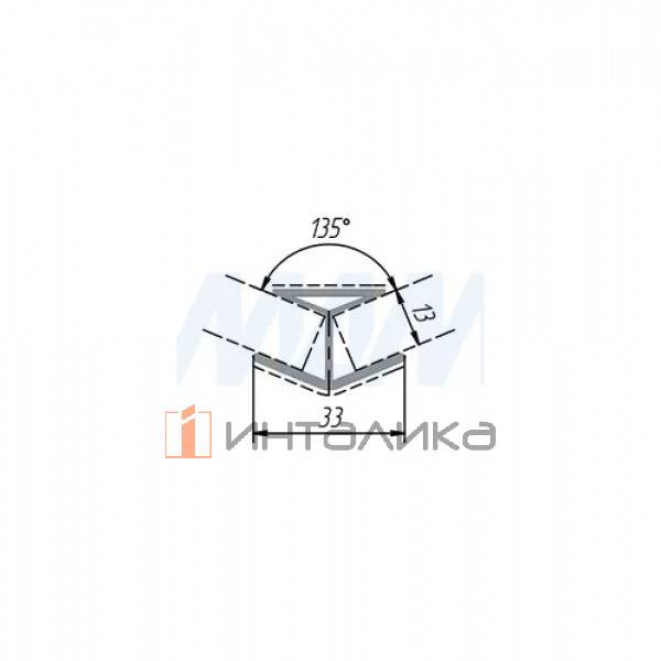 Уголок 135 градусов (высота 150), нержавеющая сталь – 2