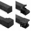 Превью Аксессуары для квадратного плинтуса серия 77.00, черный – 2