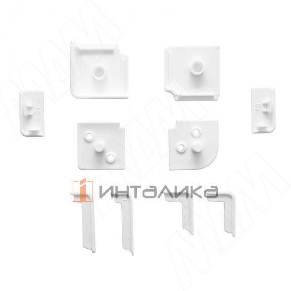 Аксессуары для белого прямоугольного горизонтального плинтуса – 2
