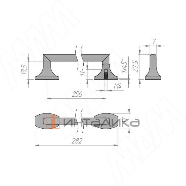 Ручка-скоба 256мм латунь – 3