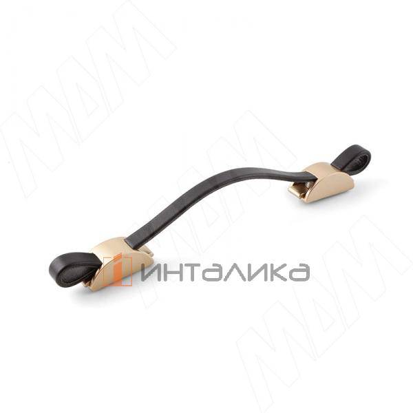 Ручка-скоба 128-160мм золото матовое/черный – 1