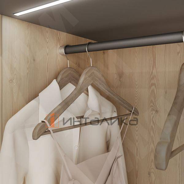 Штангодержатель для круглой трубы D25, с винтом, хром – 7