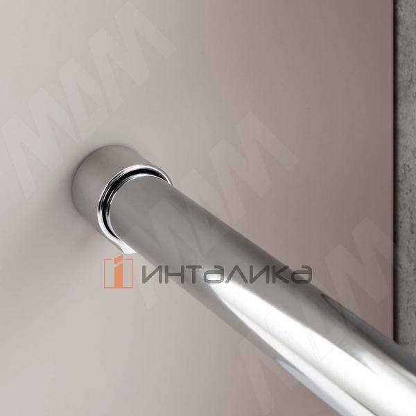 Штангодержатель для круглой трубы D25, с винтом, хром – 4