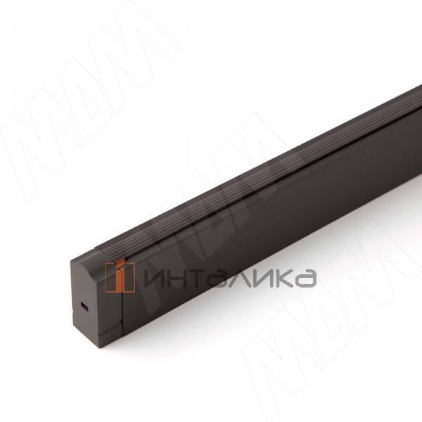 E-VOGUE Штанга прямоугольная с подсветкой, с датчиком движения (PIR) и аккумулятором 1000 мм, темно- – 4