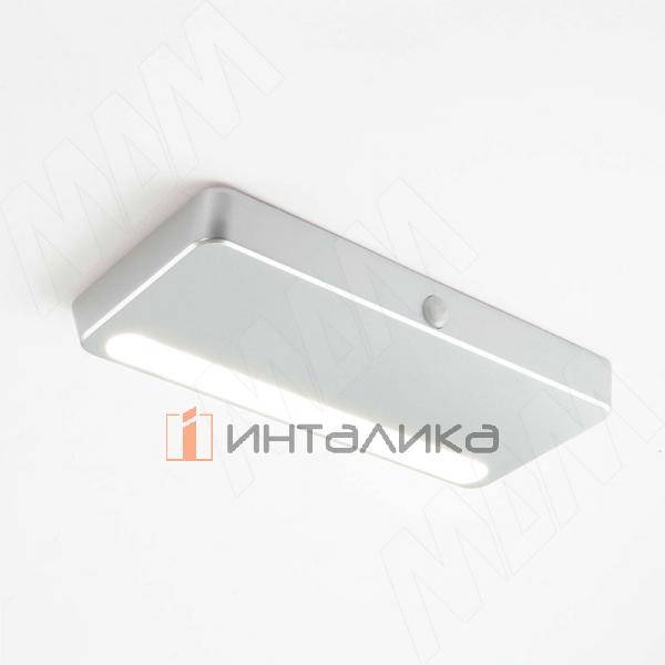 PACE Светодиодный светильник аккумуляторный с датчиком движения (PIR), 150х65 мм, серебро, нейтральн – 2