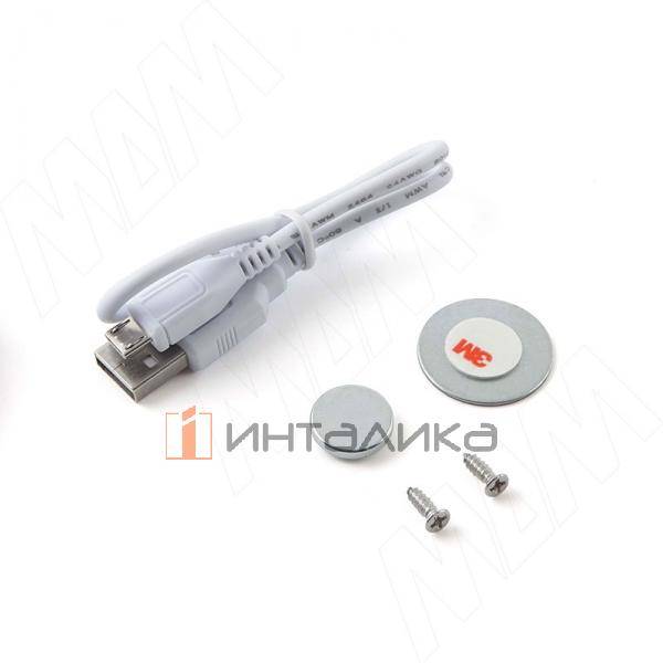 RING Светодиодный светильник аккумуляторный с датчиком движения (PIR), круглый, серебро, нейтральный – 3